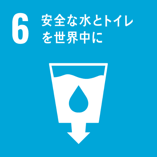 SDGsの目標：6.安全な水とトイレを世界中に