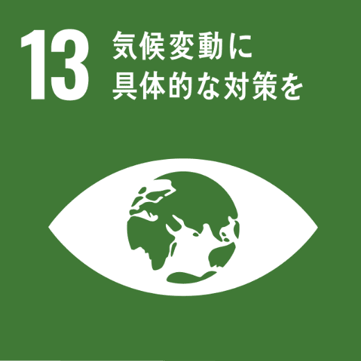 SDGsの目標：13.気候変動に具体的な対策を